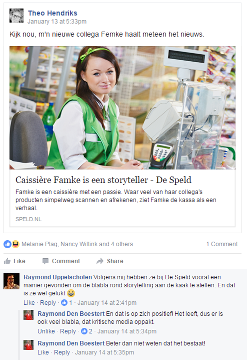storytelling op Facebook